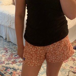 Patagonia Orange Printed Shorts
